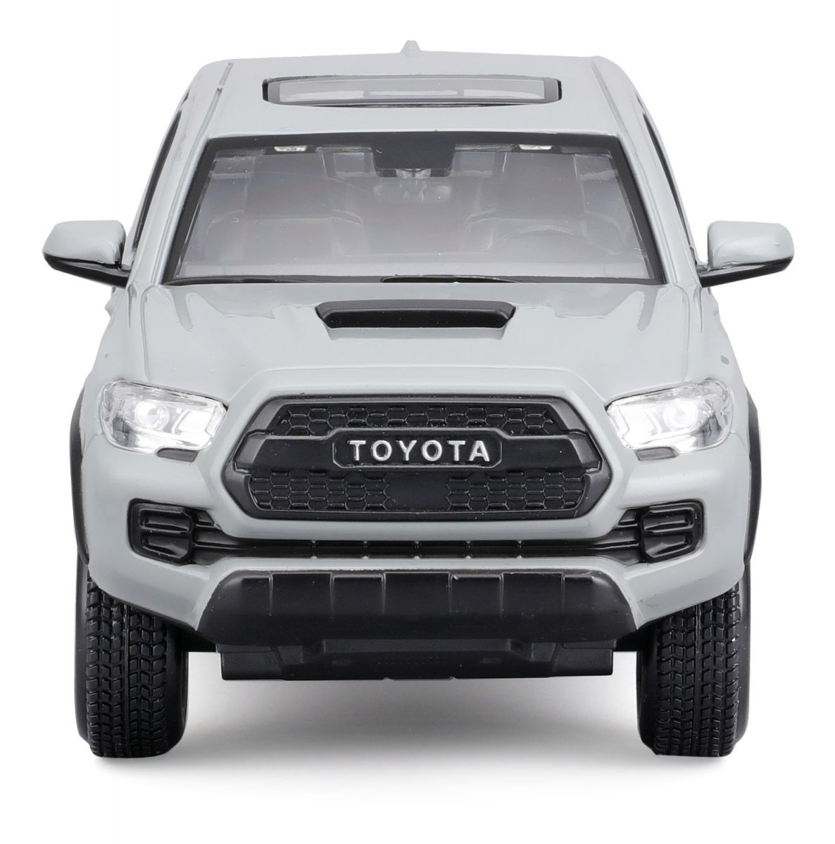Автомодель в масштабе 1:24 - 2023 Toyota Tacoma TRD TRO серая  фото 4