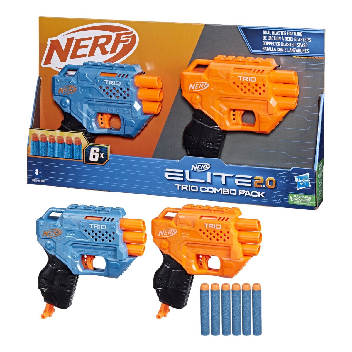 NERF Набор из 2-х бластеров Элит Трио  фото 4
