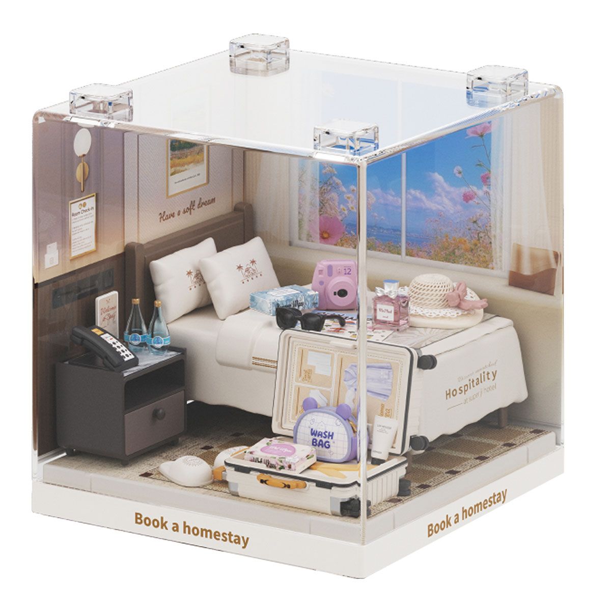 Конструктор-румбокс MINI HOUSE серії "Інтерʼєр Міні" – ГОТЕЛЬНИЙ НОМЕР  фото 4
