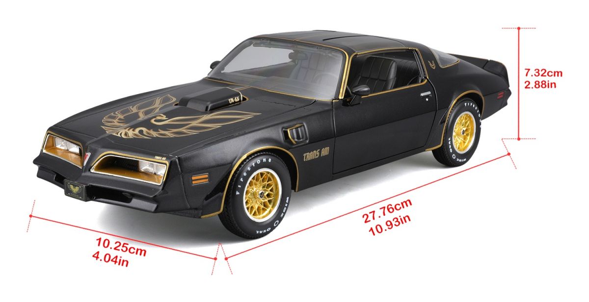 Машинка іграшкова 1978 Pontiac Firebird Trans Am, масштаб 1:18 чорна  фото 4