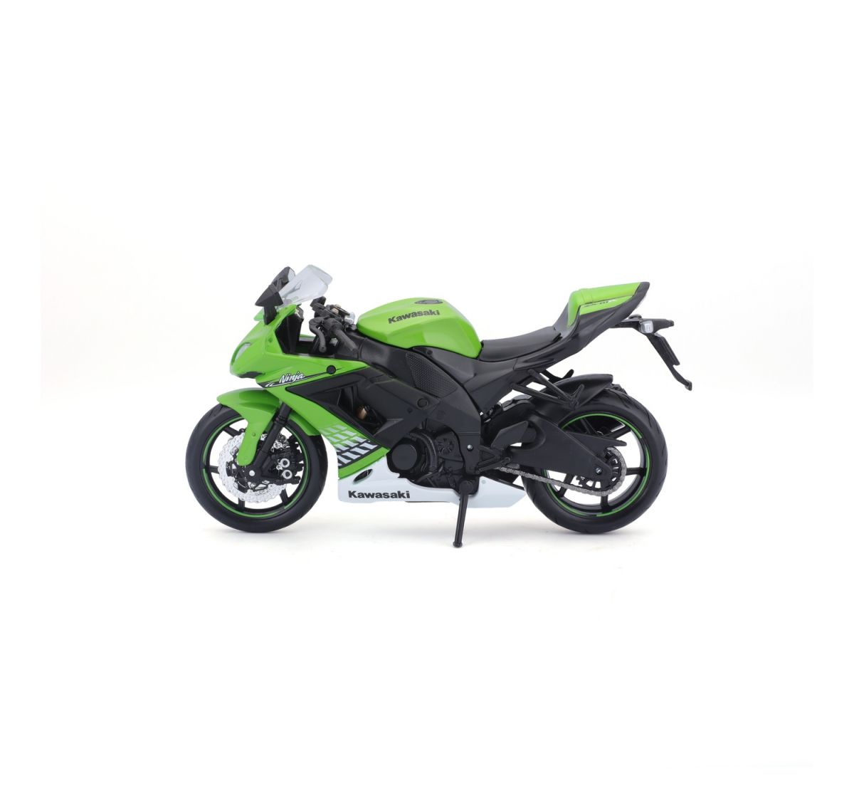 Мотоцикл игрушечный Kawasaki Ninja ZX-10R в масштабе 1:12  фото 4