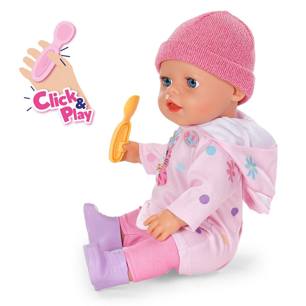 Кукла Baby Born серии Click & Play – Эмма в костюме с ушками (43 см)  фото 4