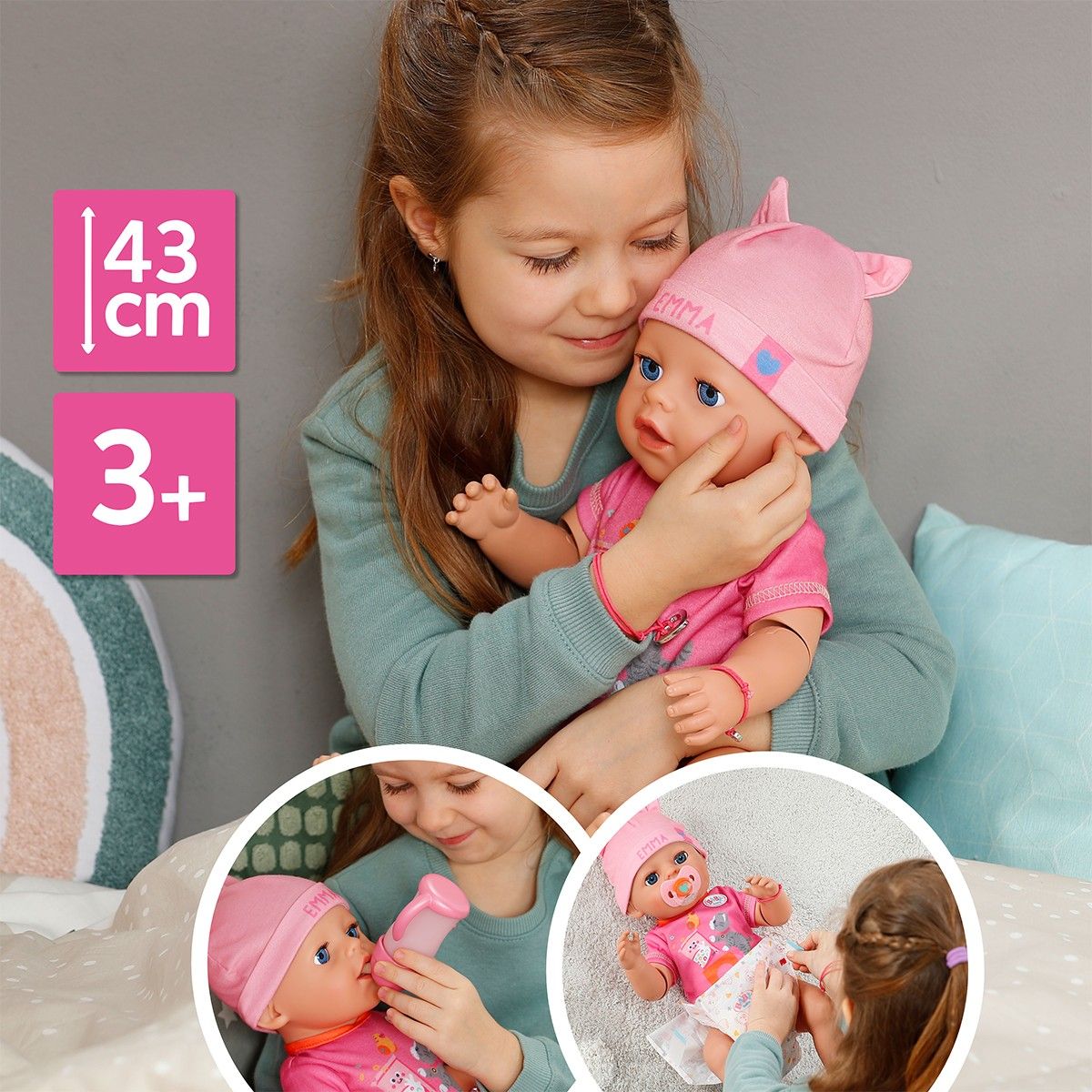 Кукла Baby Born серии Click and Play – Эмма  фото 4