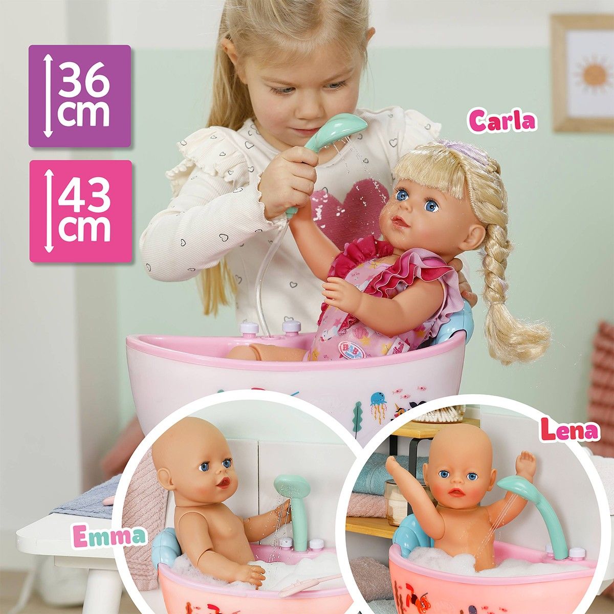 Автоматическая ванночка для куклы Baby Born – Сказочное купание  фото 4