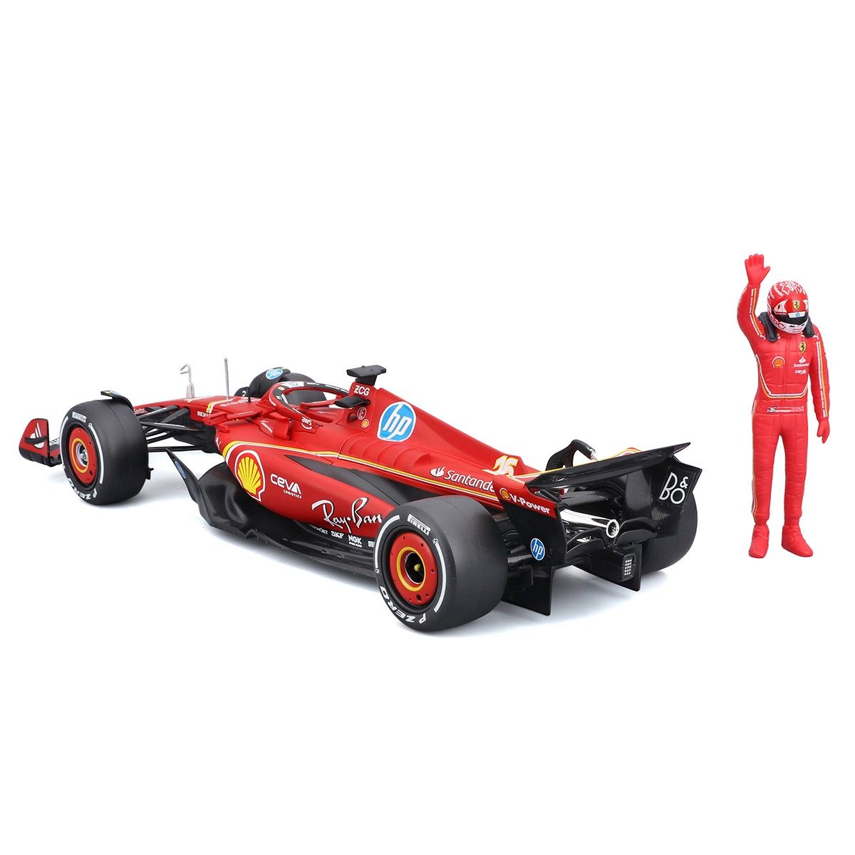 Автомодель з фігуркою – Ferrari SF-24 (2024) (1:24)  фото 4