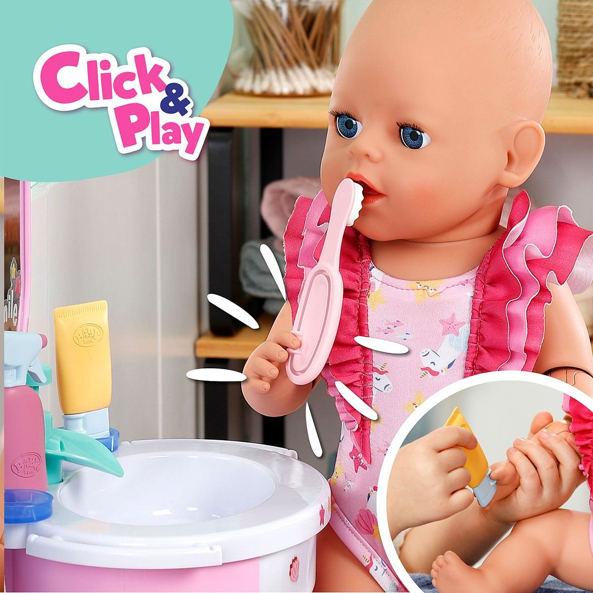 Игровой набор для купания куклы Baby Born – Океан заботы  фото 4
