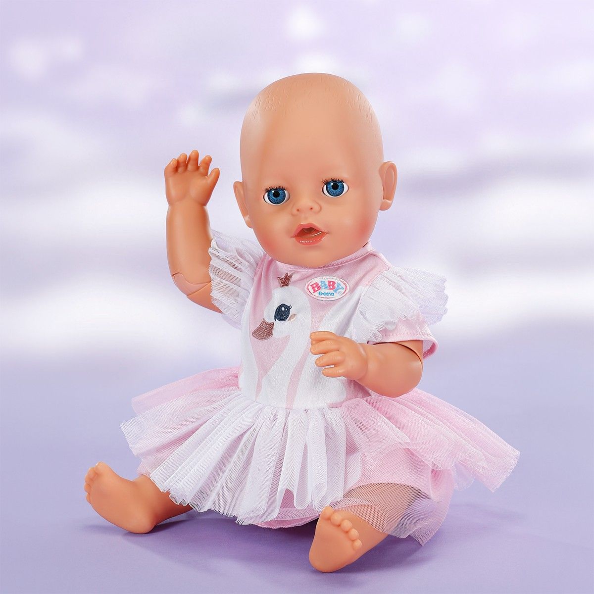 Одежда для куклы Baby Born – Платье с лебедем (43 см)  фото 4