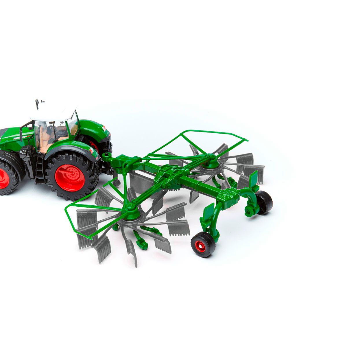 Модель - Трактор Fendt 1050 Vario c роторными валковыми граблями  фото 4