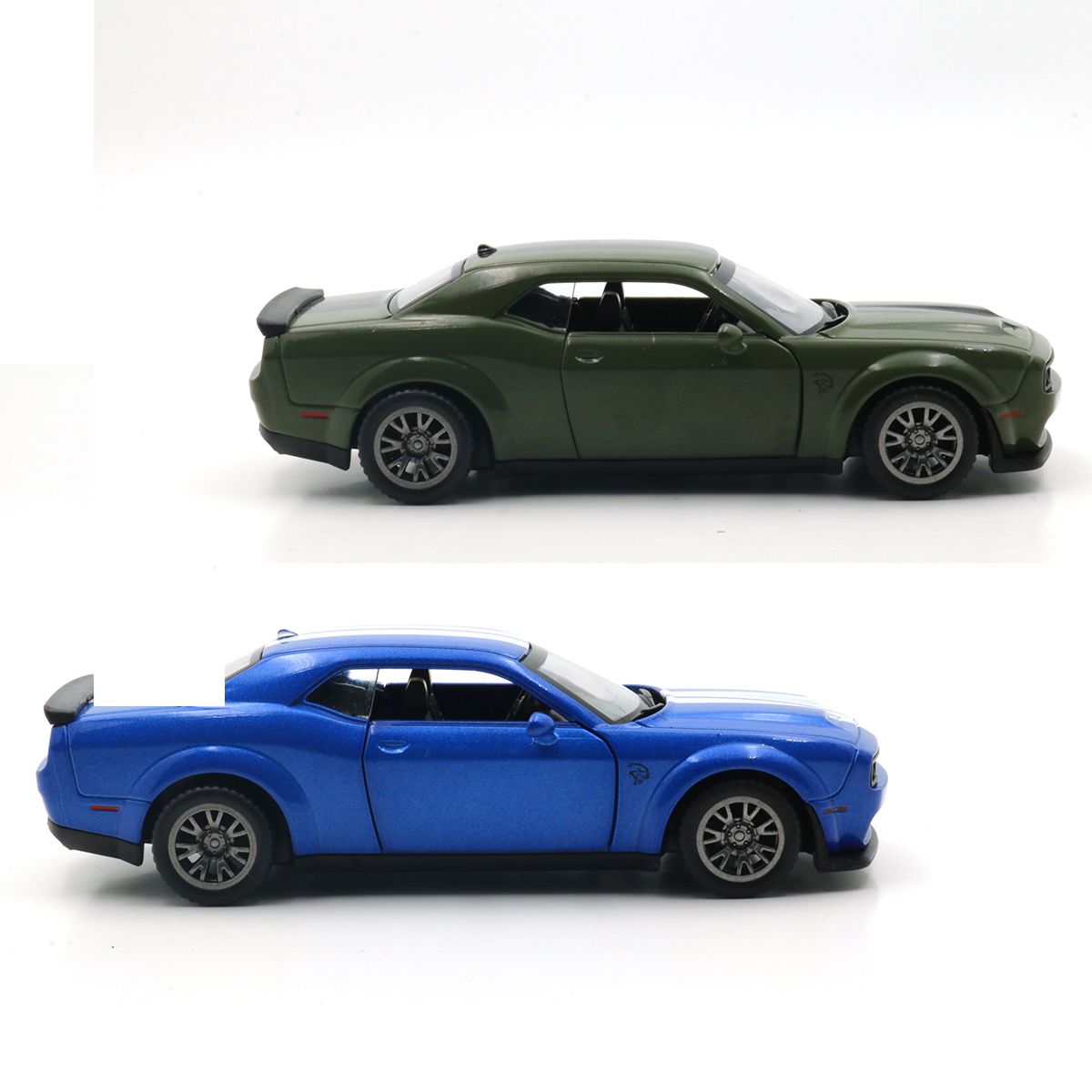 Автомодель - Dodge Challenger SRT Jailbreak 2022 (синий, зеленый)  фото 4