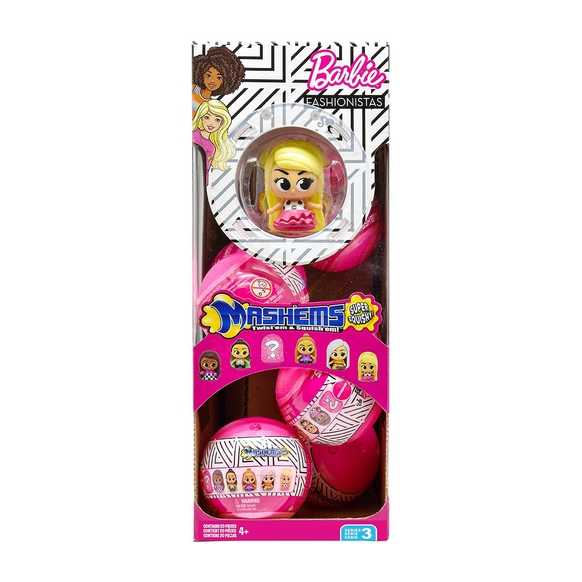 Игрушка-сюрприз в шаре Mash'ems S3 – Модницы Барби  фото 4