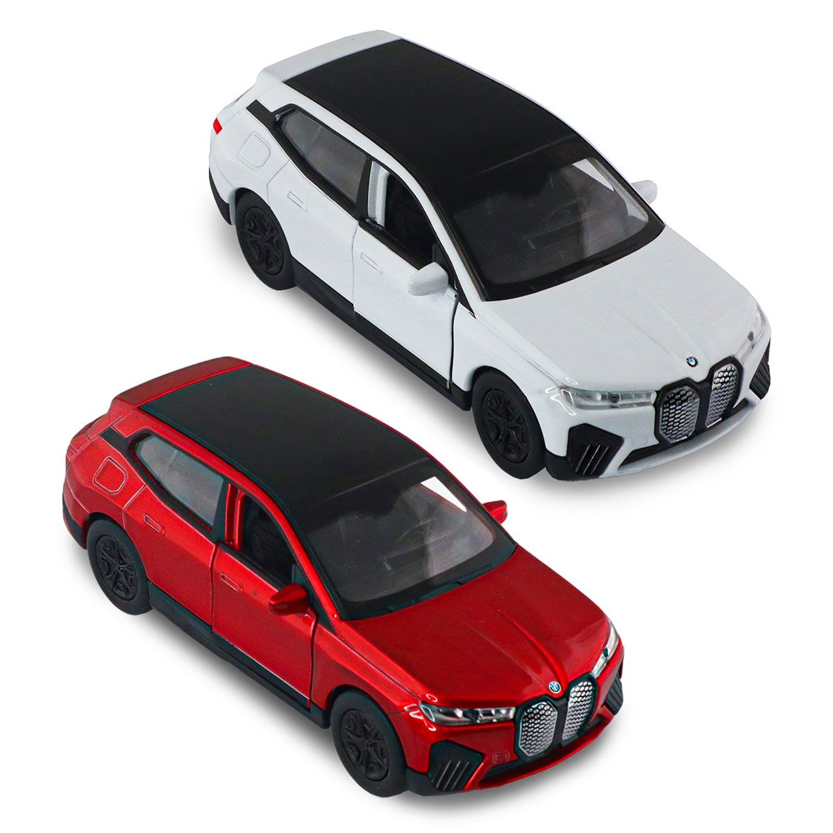 Автомодель - BMW iX (червоний, білий)  фото 4
