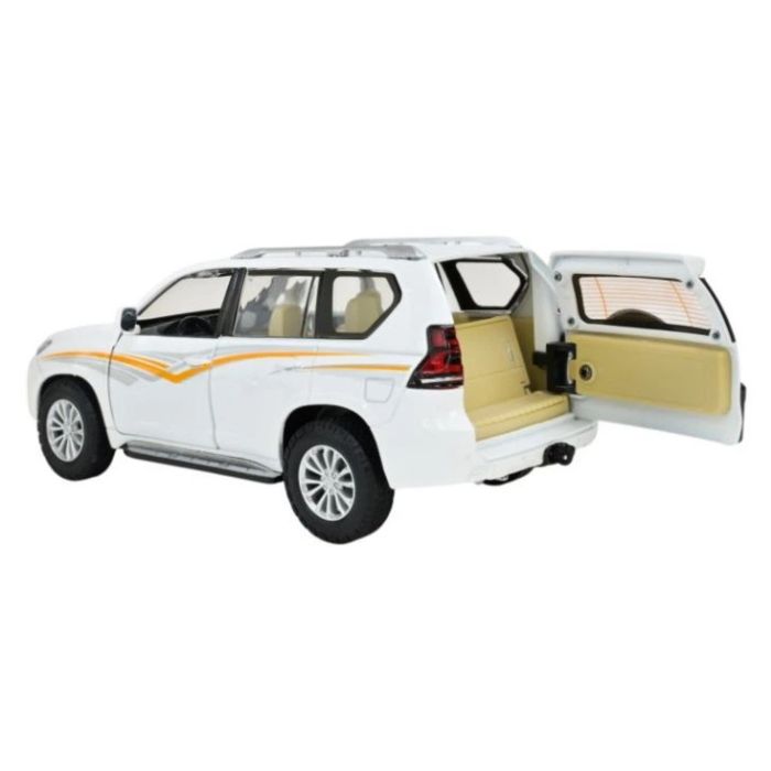 Машина металлическая АВТОПРОМ на батарейках 1:24 "Land Cruiser Prado" свет, звук  фото 4
