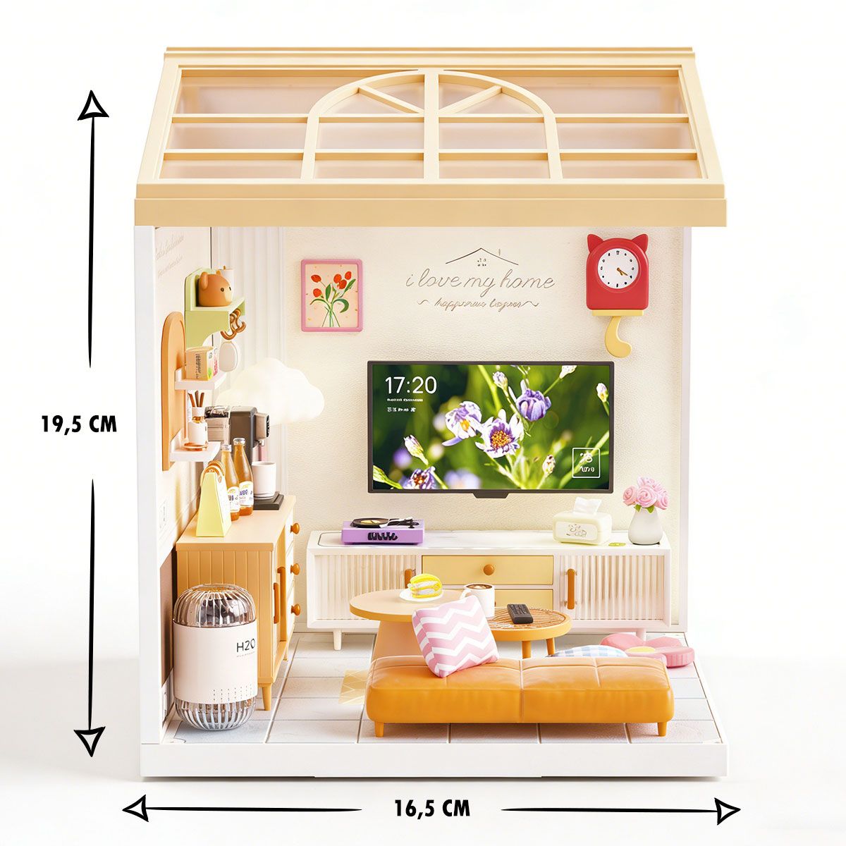 Конструктор-румбокс Mini House серії Інтер'єр – Вітальня (світло)  фото 4