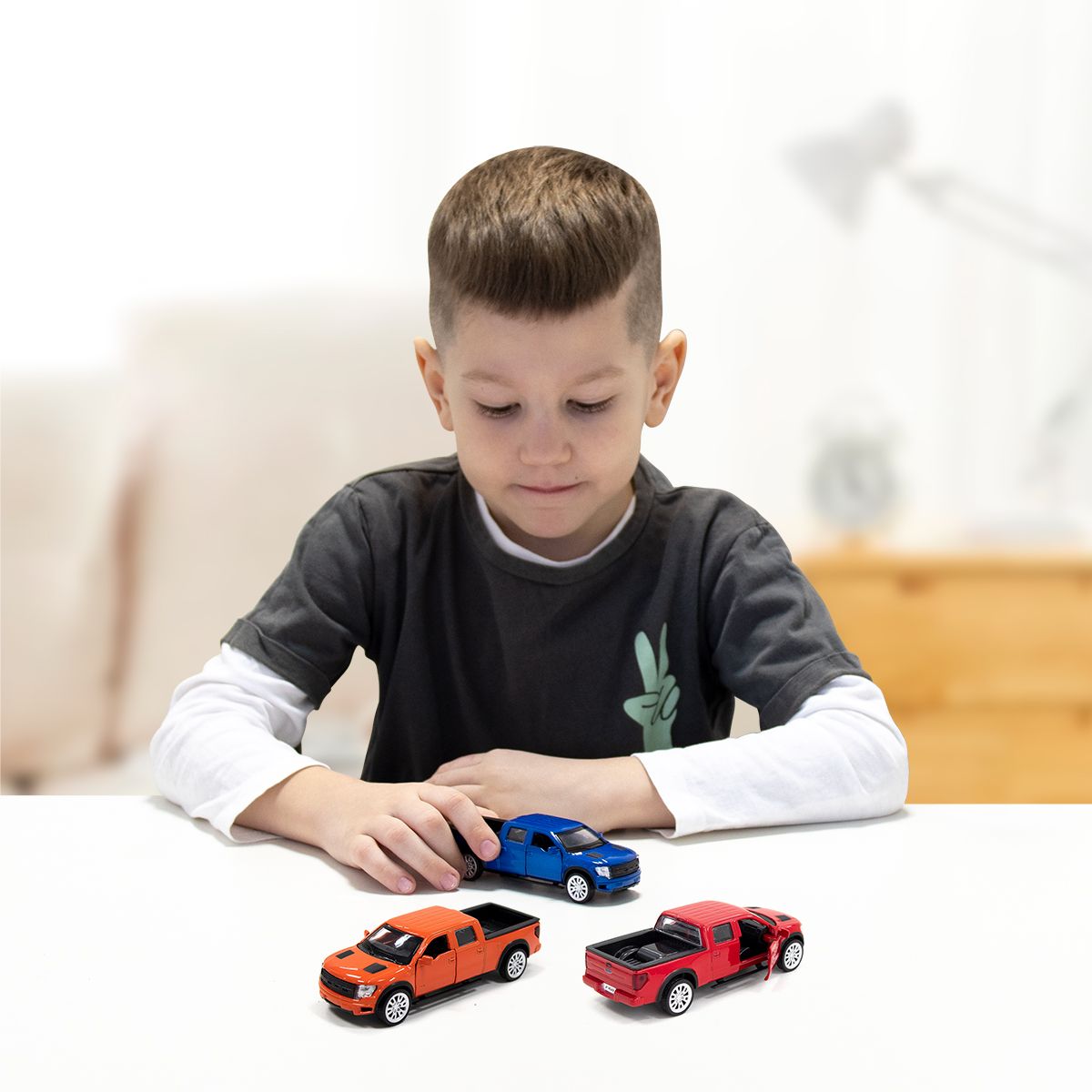 Автомодель - FORD F-150 SVT Raptor (оранжевый)  фото 4