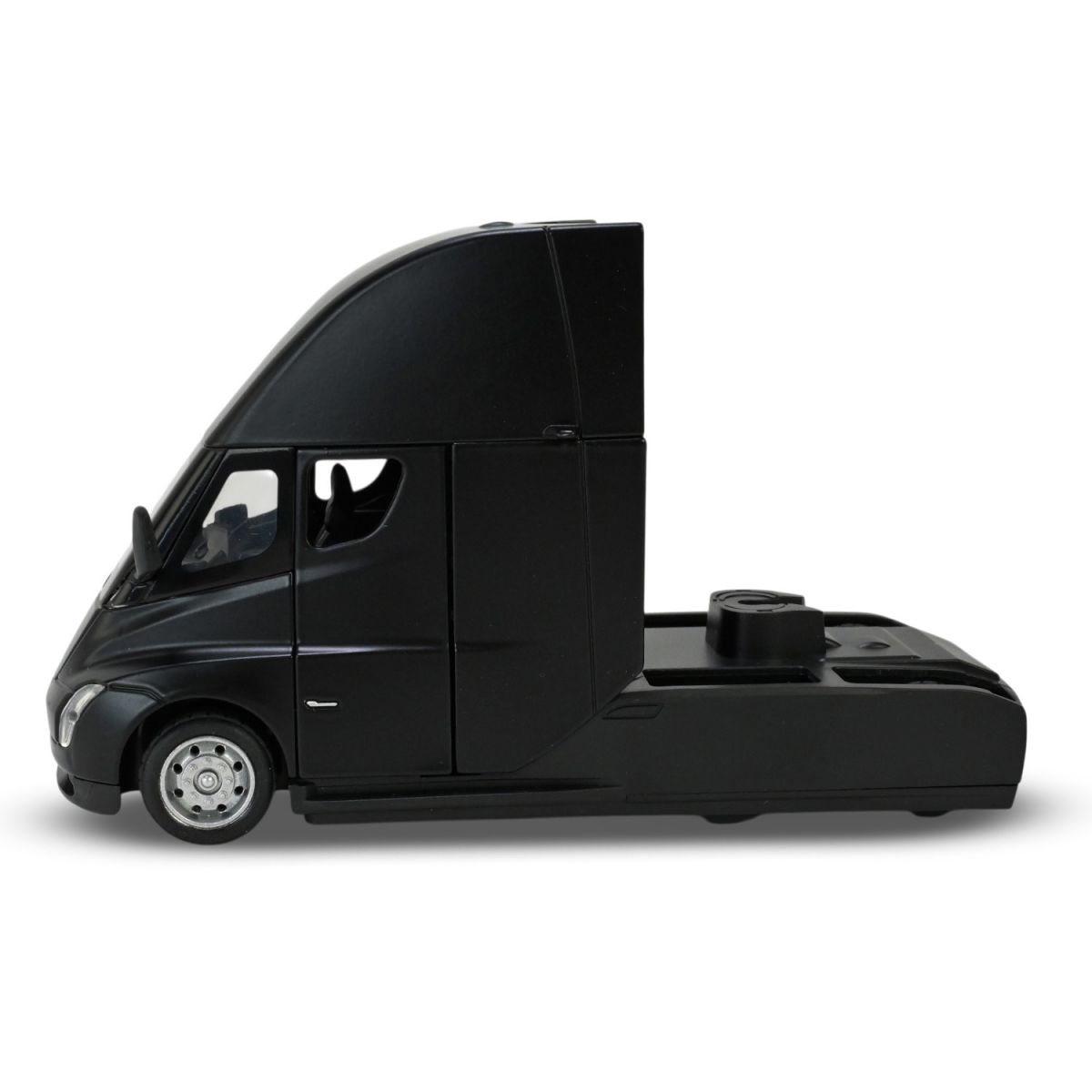 МАШИНА МЕТАЛЕВА "АВТОПРОМ" 1:32 TESLA SEMI TRUCK HEAD (ЧОРНИЙ)  фото 4