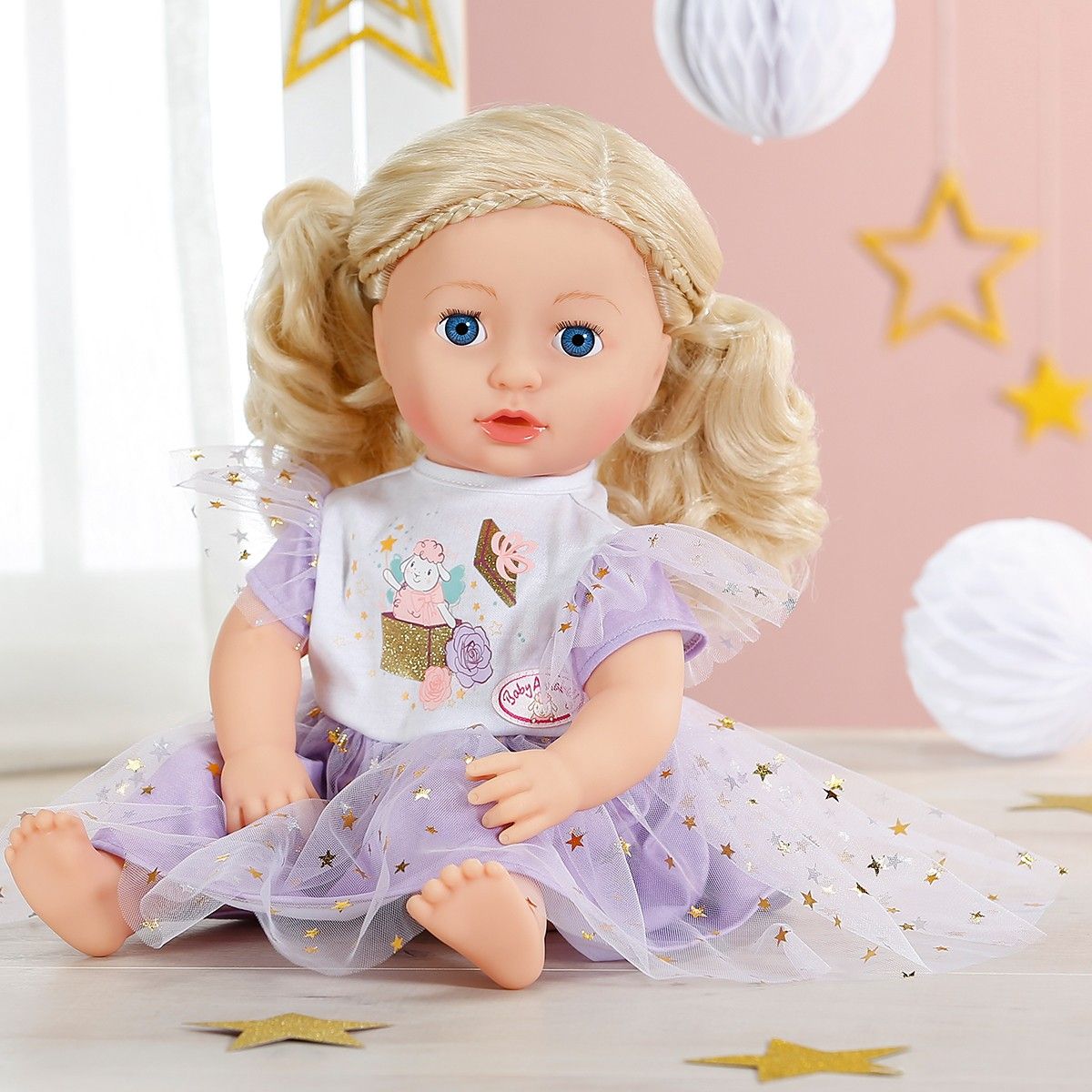 Одежда для куклы Baby Annabell - Сиреневое платье  фото 4