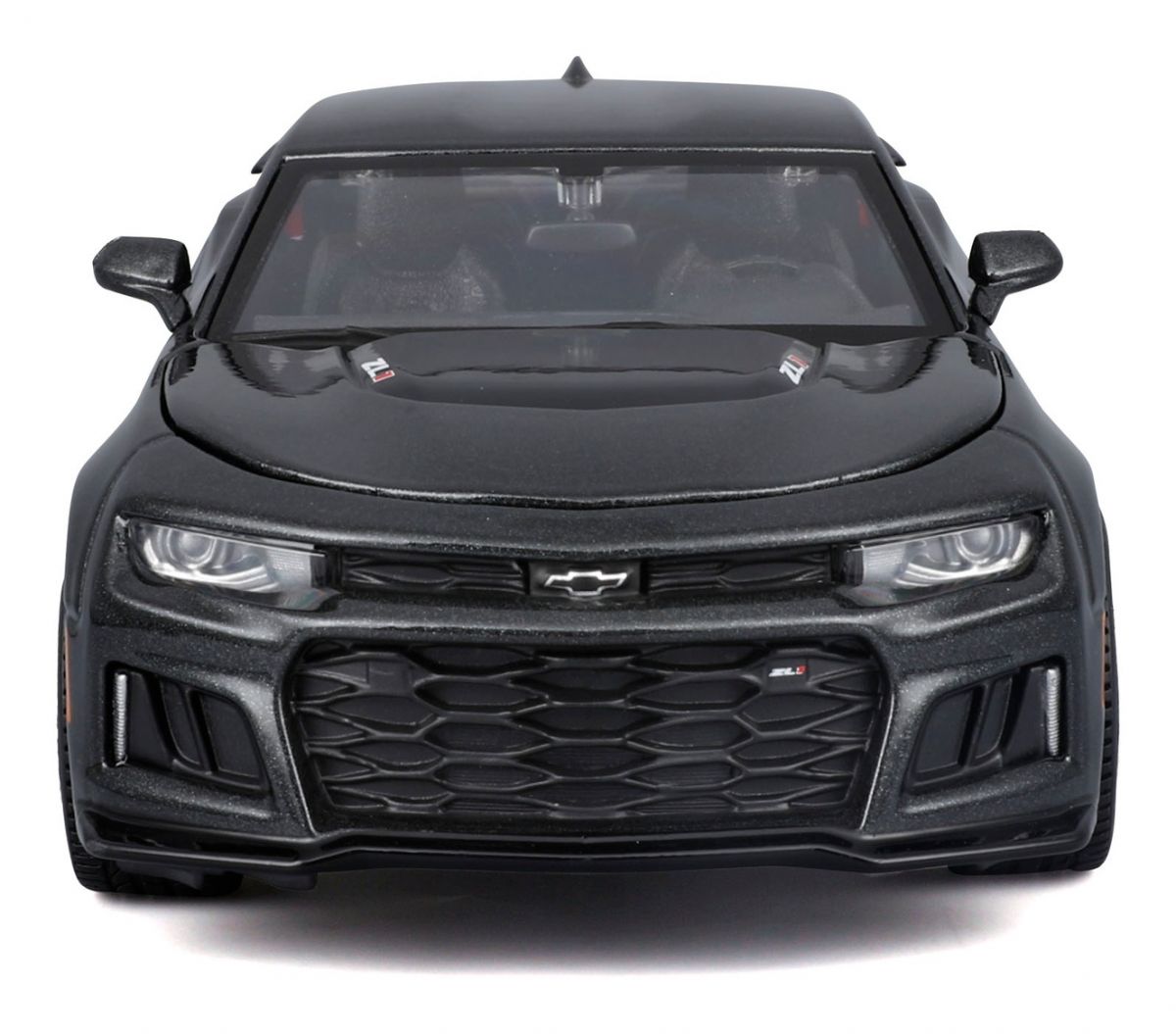 Збірна модель автомобіля 2017 Chevrolet Camaro ZL1, масштаб 1:24 металік сірий  фото 4