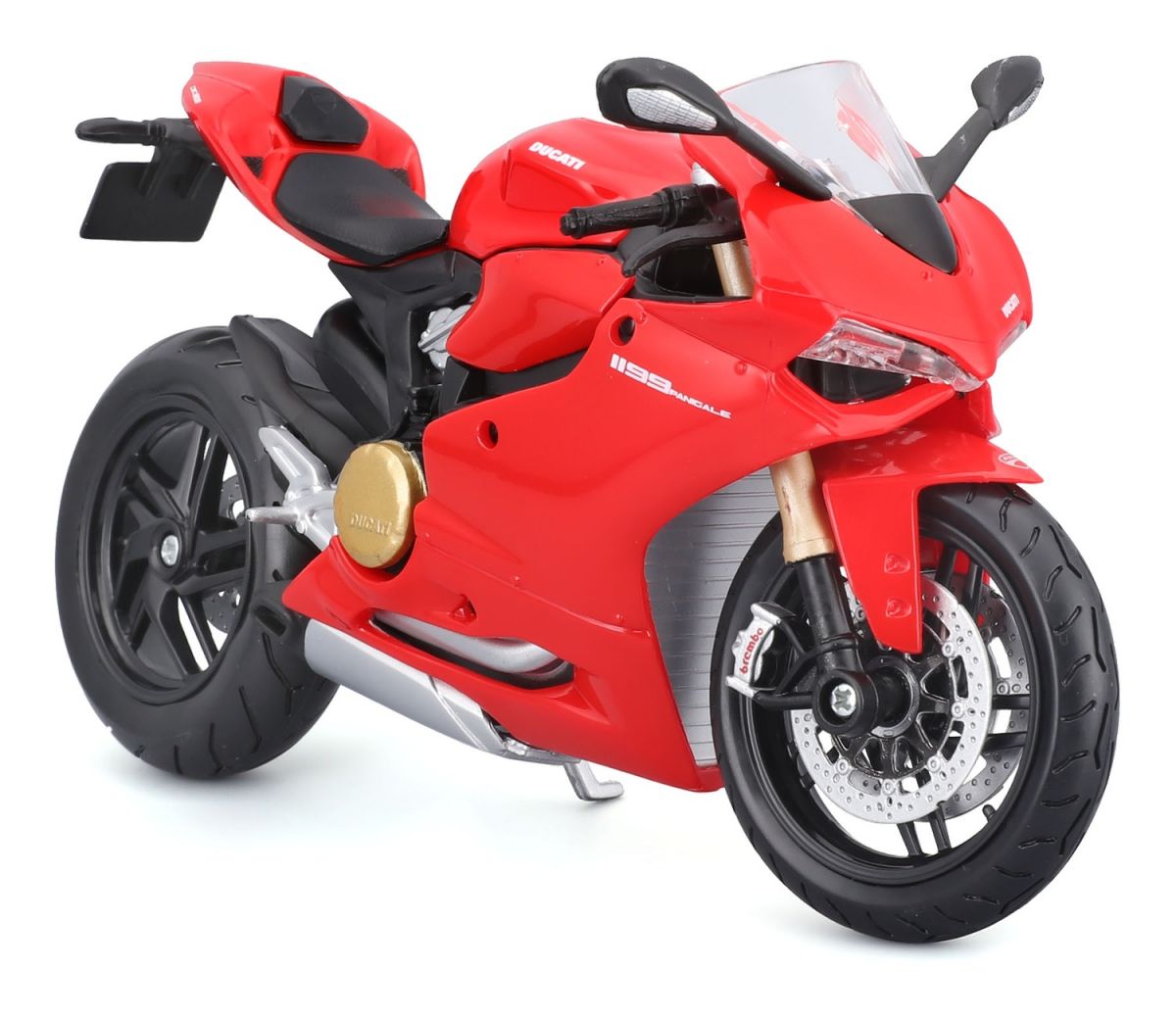Збірна модель мотоцикла Ducati 1199 Panigale, масштаб 1:12, червоний  фото 4