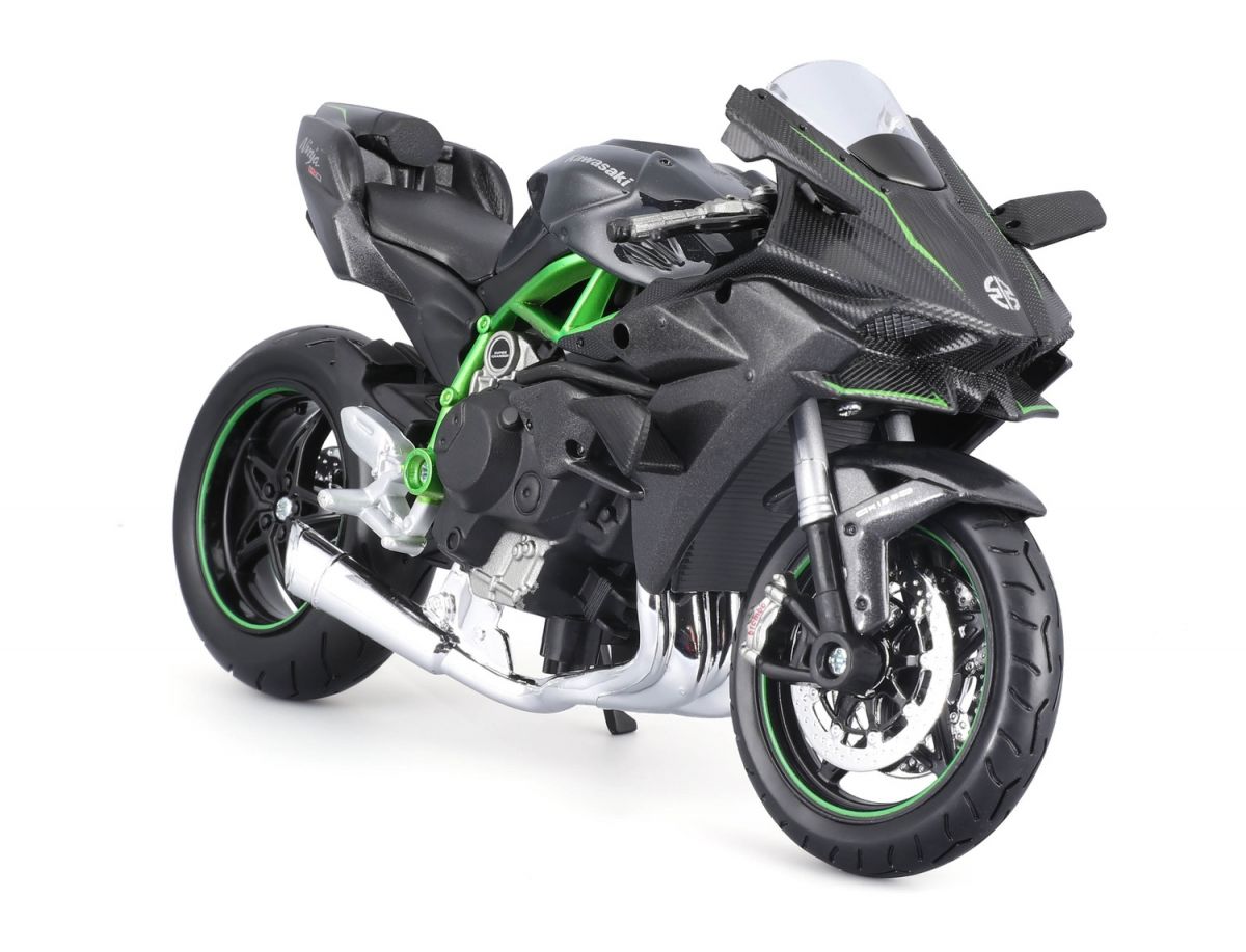 Збірна модель мотоцикла Kawasaki Ninja H2R, масштаб 1:12, сірий  фото 4