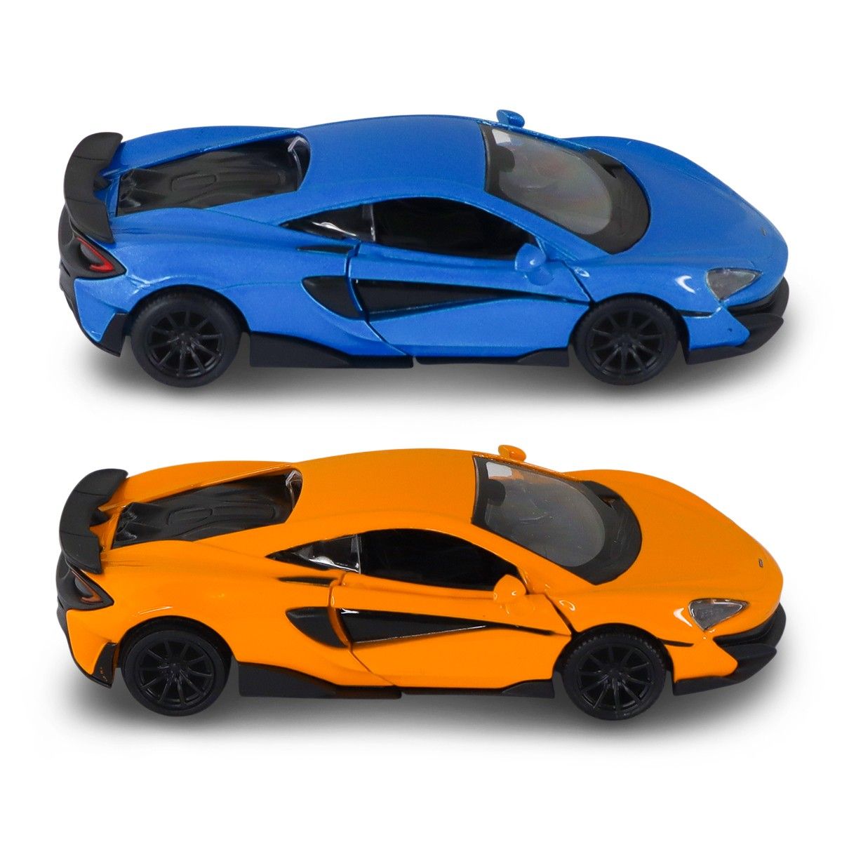 Автомодель – McLaren 600LT (синий, оранжевый)  фото 4