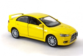 Машинка KINSMART "Mitsubishi Lancer Evolution X" (жовта)  фото 1