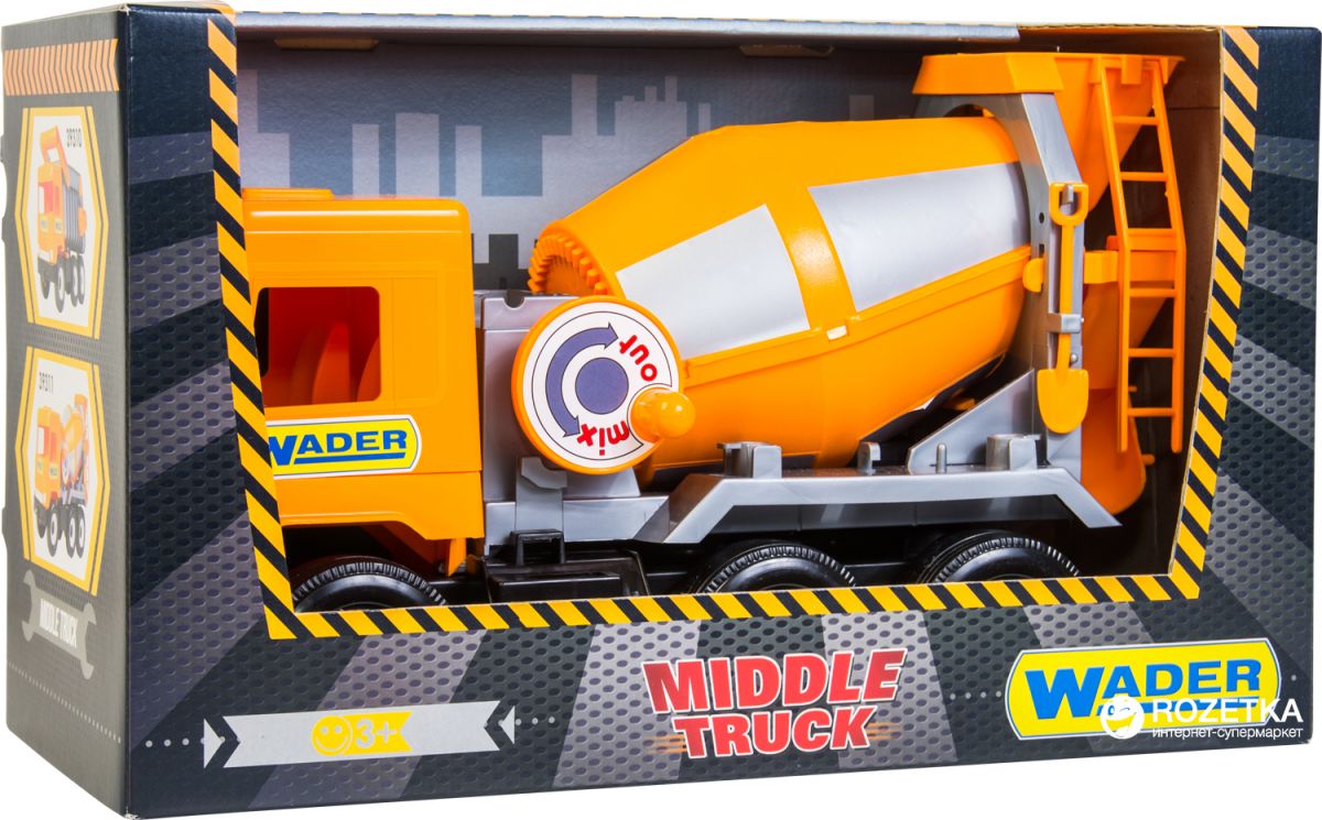 Бетономешалка "Middle truck" (оранжевая)