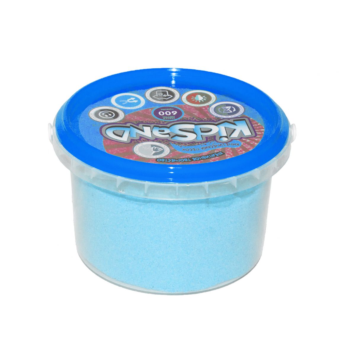Кинетический песок "KidSand", голубой, 600 г