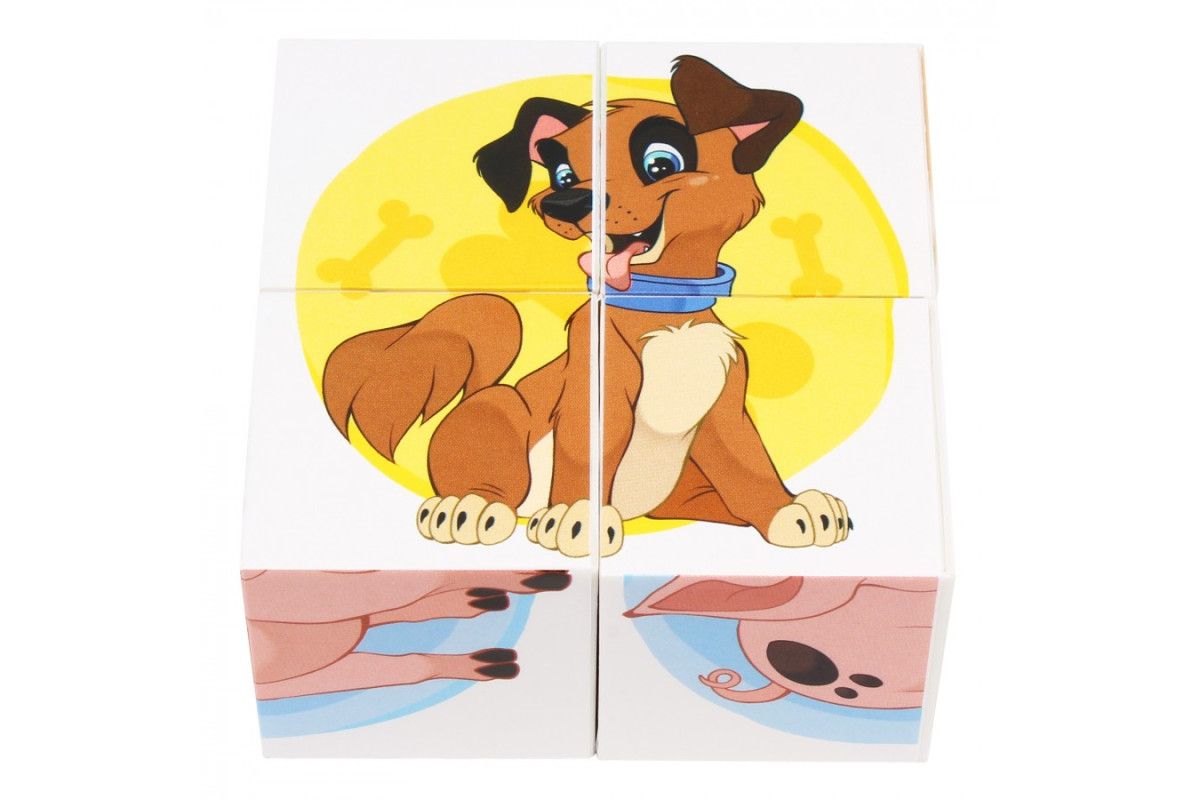 Кубики "Домашні тварини" (4 шт)  фото 5