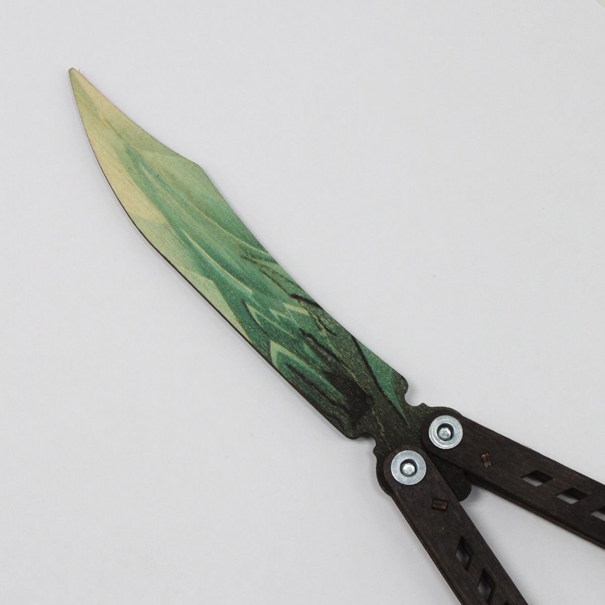Сувенирный нож «Бабочка DRAGON GLASS», Изумруд