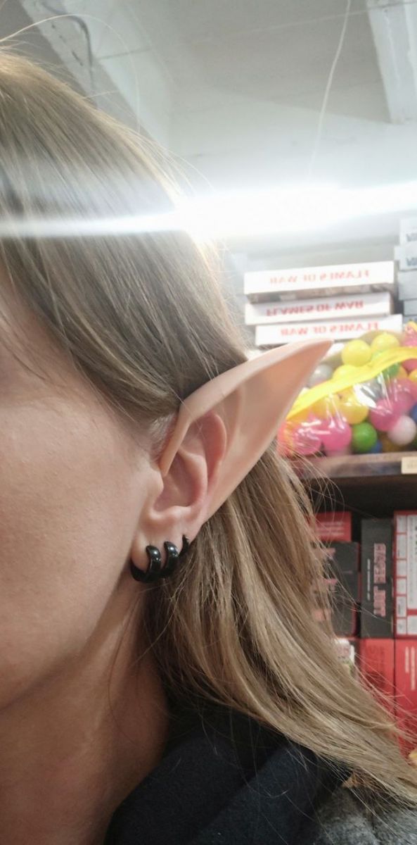 Накладные резиновые уши "Уши Эльфа", 2 штуки