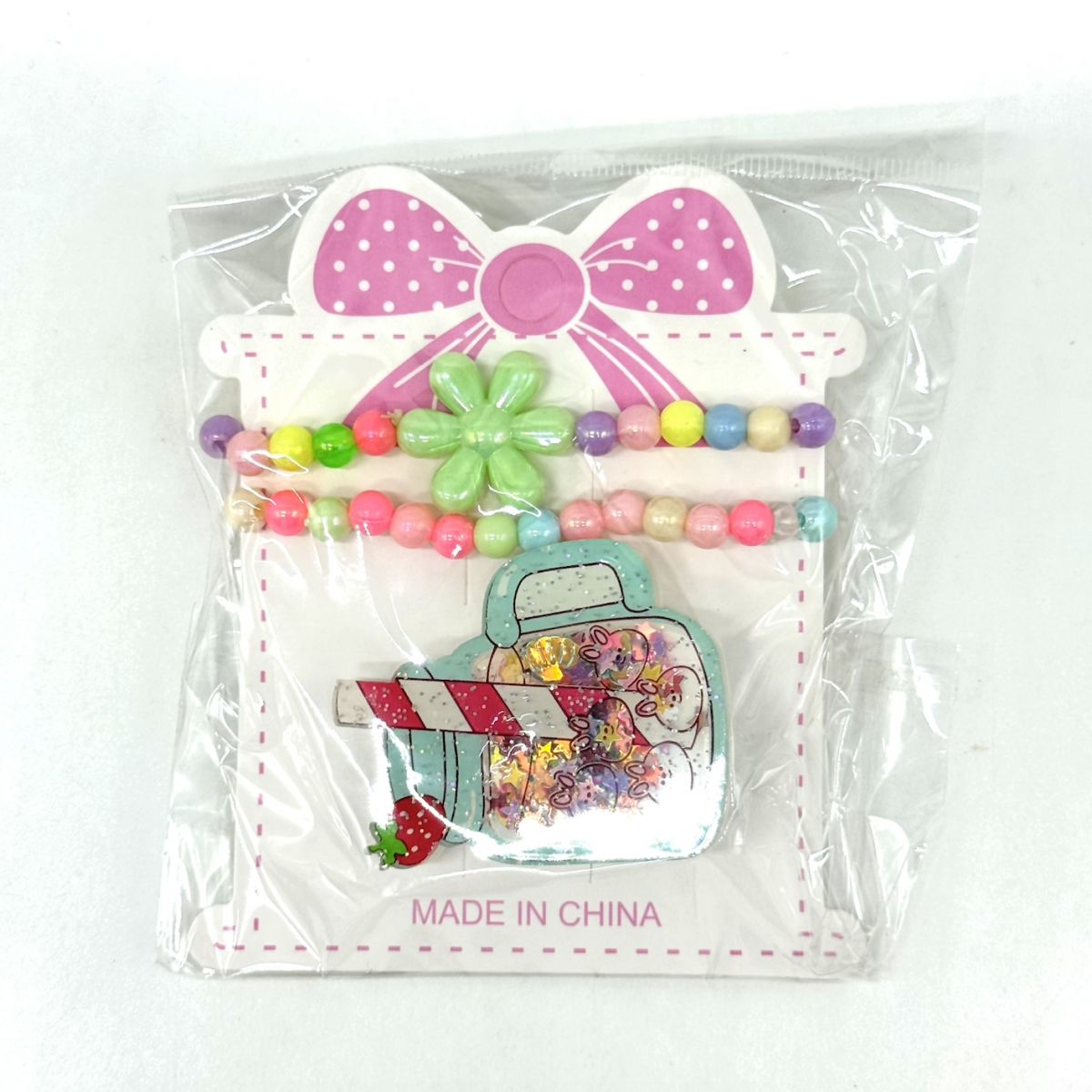 Набір аксесуарів - 3 штуки, браслети/заколка (МІКС ВИДІВ)  фото 5