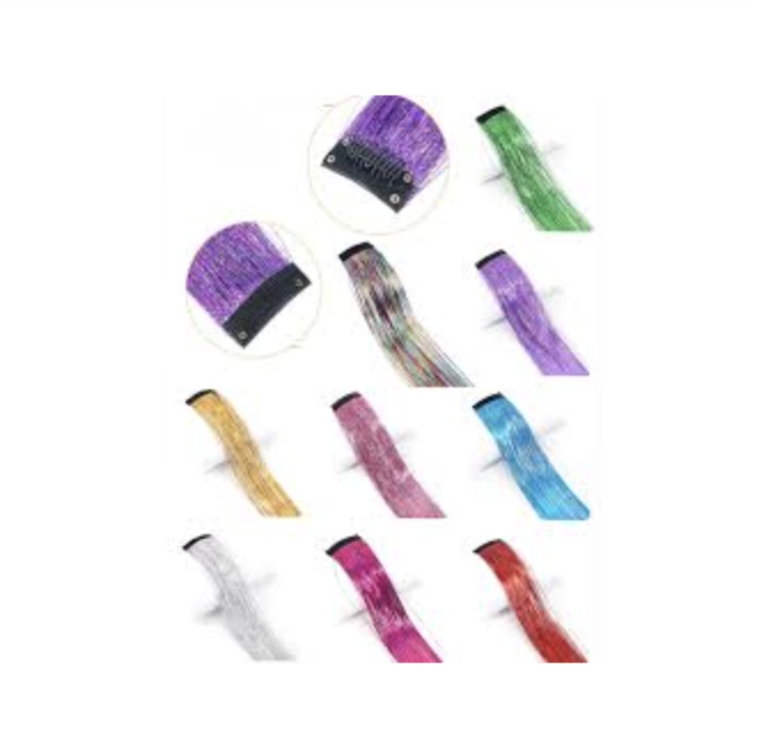 Пасма для волосся-блискучі (МІКС ВИДІВ)  фото 5