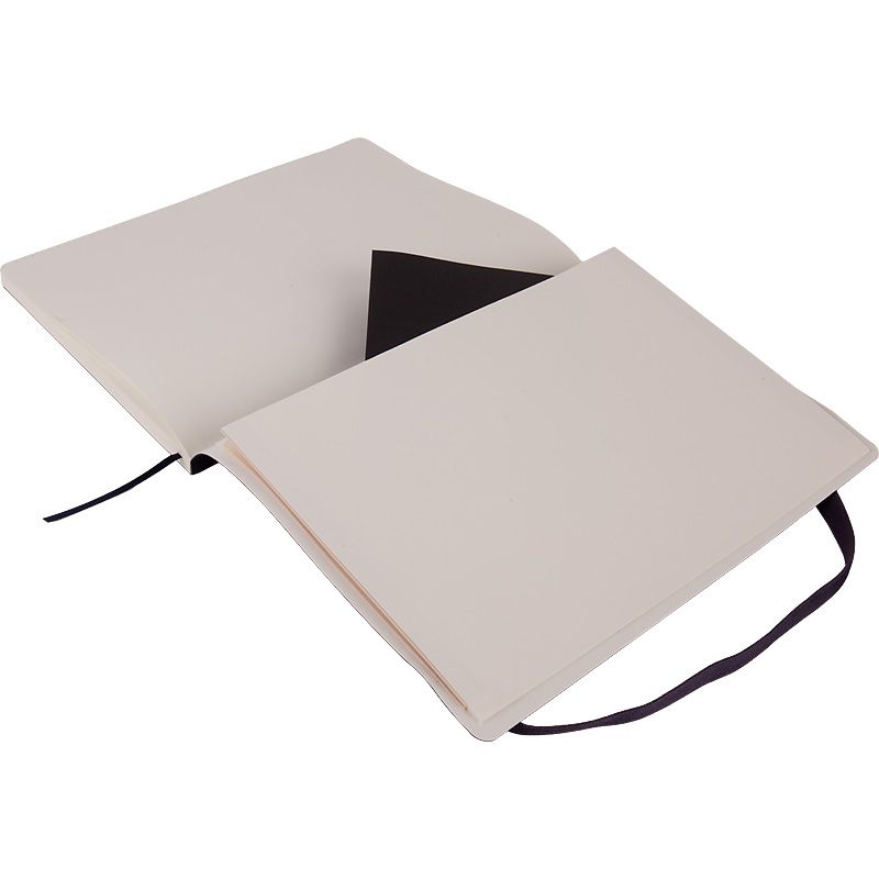 Книга записна Partner Soft L, 190*250, 96 арк, кліт, чорна Книга записна Partner Soft L, 190*250, 96 арк, кліт, чорна