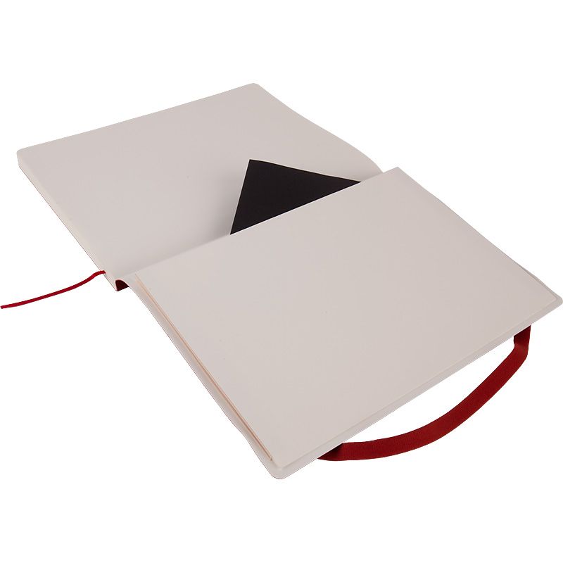 Книга записна Partner Soft L, 190*250, 96 арк, кліт, червон Книга записна Partner Soft L, 190*250, 96 арк, кліт, червон