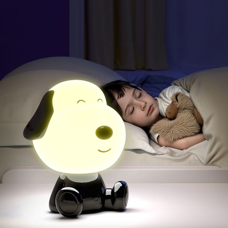 Світильник-нічник LED з акумулятором Doggy, чорно-білий Світильник-нічник LED з акумулятором Doggy, чорно-білий
