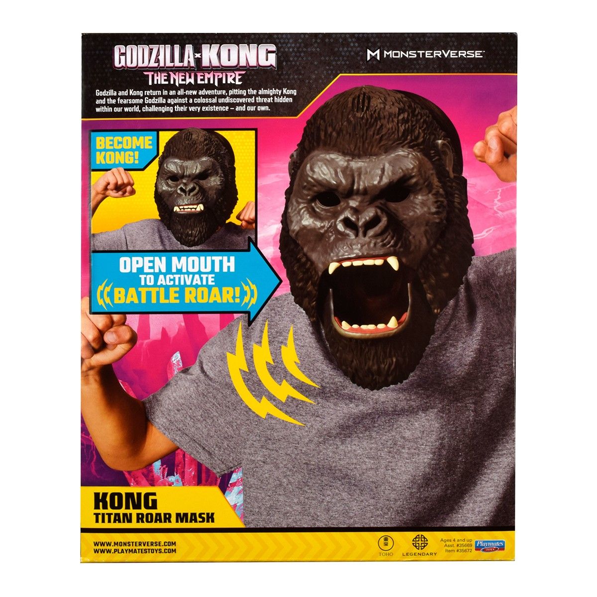 Інтерактивна іграшка Godzilla vs. Kong - Маска Конга (звук) Інтерактивна іграшка Godzilla vs. Kong - Маска Конга (звук)