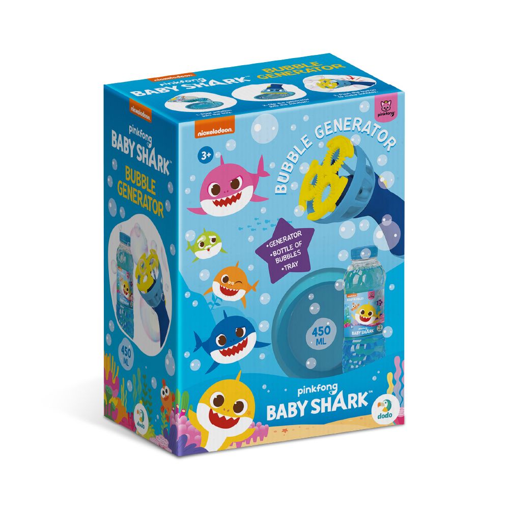 Генератор мильних бульбашок "Baby Shark" Генератор мильних бульбашок "Baby Shark"