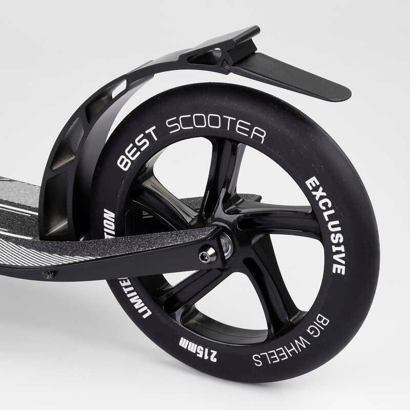 Самокат алюмінієвий "Best Scoote" (колеса PU, d переднього колеса – 230мм, d заднього колеса – 215 мм, 1 амортизатор передній) фото 5 Самокат алюмінієвий "Best Scoote" (колеса PU, d переднього колеса – 230мм, d заднього колеса – 215 мм, 1 амортизатор передній) фото 5