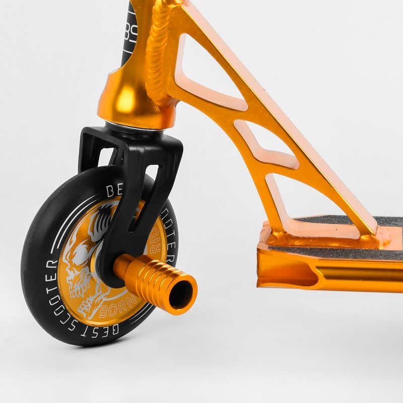 Самокат трюковий "Best Scooter" (HIC-система, ПЕГИ, алюмінієвий диск та дека, АНОДОВАНЕ ФАРБУВАННЯ, колеса PU, d = 110мм, ширина керма - 60 см) фото 5 Самокат трюковий "Best Scooter" (HIC-система, ПЕГИ, алюмінієвий диск та дека, АНОДОВАНЕ ФАРБУВАННЯ, колеса PU, d = 110мм, ширина керма - 60 см) фото 5