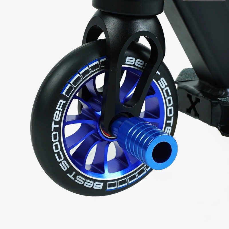 Самокат трюковий "Best Scooter" (HIC-система, ПЕГИ, алюмінієвий диск та дека, колеса PU d-110мм, ширина керма-52см, висота - 83см) фото 5 Самокат трюковий "Best Scooter" (HIC-система, ПЕГИ, алюмінієвий диск та дека, колеса PU d-110мм, ширина керма-52см, висота - 83см) фото 5