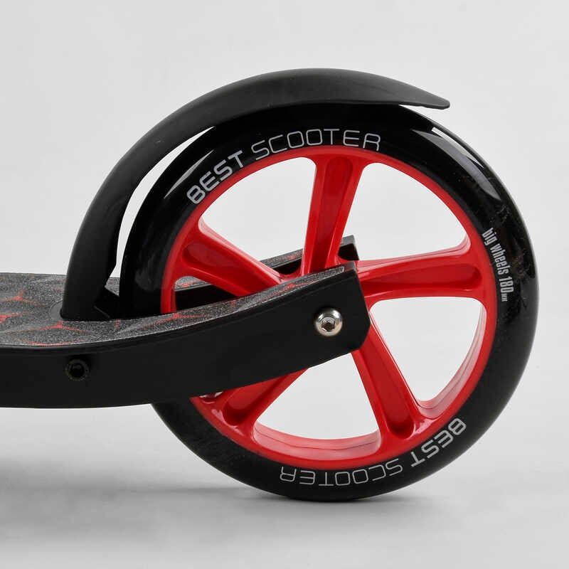 Самокат двоколісний "Best Scooter" (колеса PU, d переднього колеса - 23 см, d заднього колеса - 18 см, 1 амортизатор) фото 5 Самокат двоколісний "Best Scooter" (колеса PU, d переднього колеса - 23 см, d заднього колеса - 18 см, 1 амортизатор) фото 5