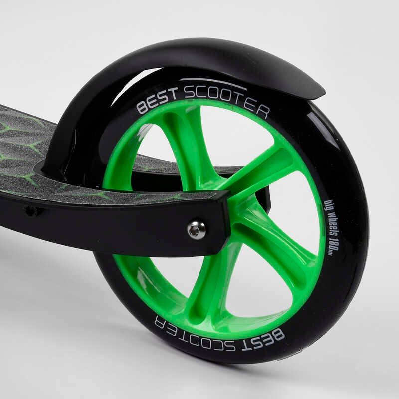 Самокат двоколісний "Best Scoote" (колеса PU, d переднього колеса - 23 см, d заднього колеса - 18 см, 1 амортизатор передній) фото 5 Самокат двоколісний "Best Scoote" (колеса PU, d переднього колеса - 23 см, d заднього колеса - 18 см, 1 амортизатор передній) фото 5