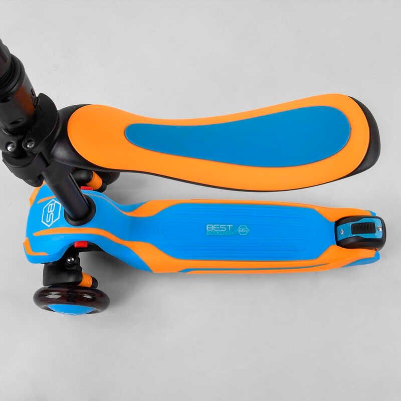 Самокат триколісний "Best Scooter" (з сидінням, алюмінієве кермо, 3 колеса PU зі світлом, d = 12 см) фото 5 Самокат триколісний "Best Scooter" (з сидінням, алюмінієве кермо, 3 колеса PU зі світлом, d = 12 см) фото 5