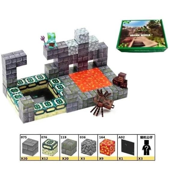 Конструктор магнитный "Майнкрафт/Minecraft", 64 блока фото 5 Конструктор магнитный "Майнкрафт/Minecraft", 64 блока фото 5