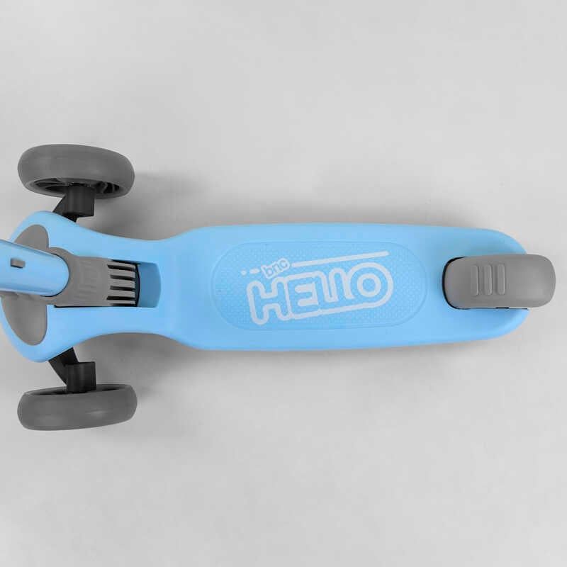 Самокат триколісний D-0885 Best Scooter, БЛАКИТНИЙ, складане алюмінієве кермо, 3 колеса PU зі світлом, d = 120*35 мм фото 5 Самокат триколісний D-0885 Best Scooter, БЛАКИТНИЙ, складане алюмінієве кермо, 3 колеса PU зі світлом, d = 120*35 мм фото 5