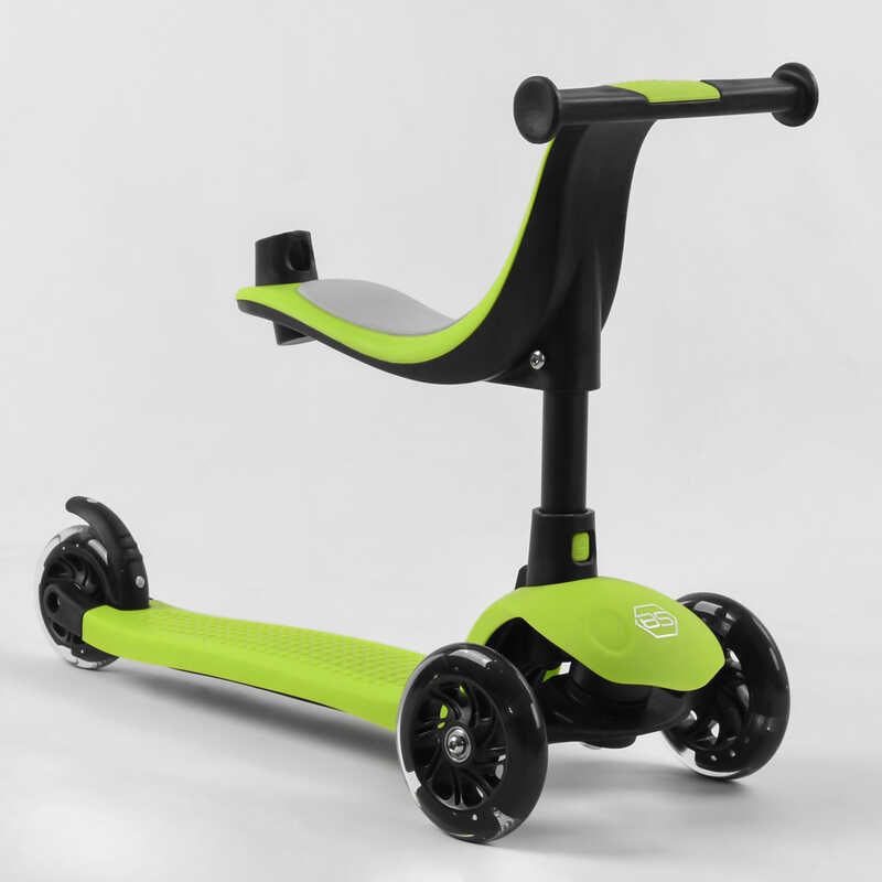 Самокат триколісний Best Scooter PL-315 колеса PU зі світлом, сидіння, батьківська ручка, в коробці фото 5 Самокат триколісний Best Scooter PL-315 колеса PU зі світлом, сидіння, батьківська ручка, в коробці фото 5