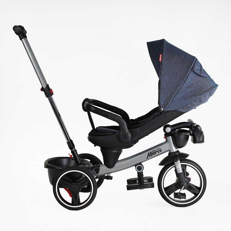 Велосипед "BestTrike Marco" (поворотне сидіння, складне кермо, колеса з прогумованим PU, кошик, телескопічна ручка, фара музична) фото 5 Велосипед "BestTrike Marco" (поворотне сидіння, складне кермо, колеса з прогумованим PU, кошик, телескопічна ручка, фара музична) фото 5