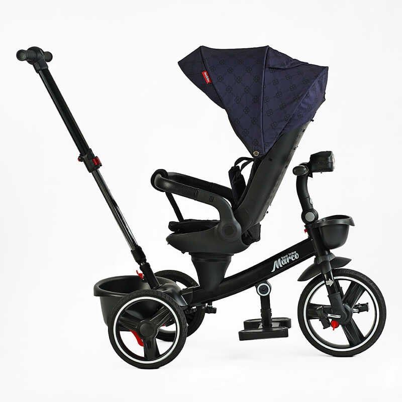 Велосипед "BestTrike Marco" (поворотне сидіння, складне кермо, колеса з прогумованим PU, кошик, телескопічна ручка, фара музична) фото 5 Велосипед "BestTrike Marco" (поворотне сидіння, складне кермо, колеса з прогумованим PU, кошик, телескопічна ручка, фара музична) фото 5
