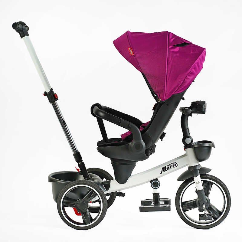 Велосипед "BestTrike Marco" (поворотне сидіння, складне кермо, колеса з прогумованим PU, кошик, телескопічна ручка, фара музична) фото 5 Велосипед "BestTrike Marco" (поворотне сидіння, складне кермо, колеса з прогумованим PU, кошик, телескопічна ручка, фара музична) фото 5