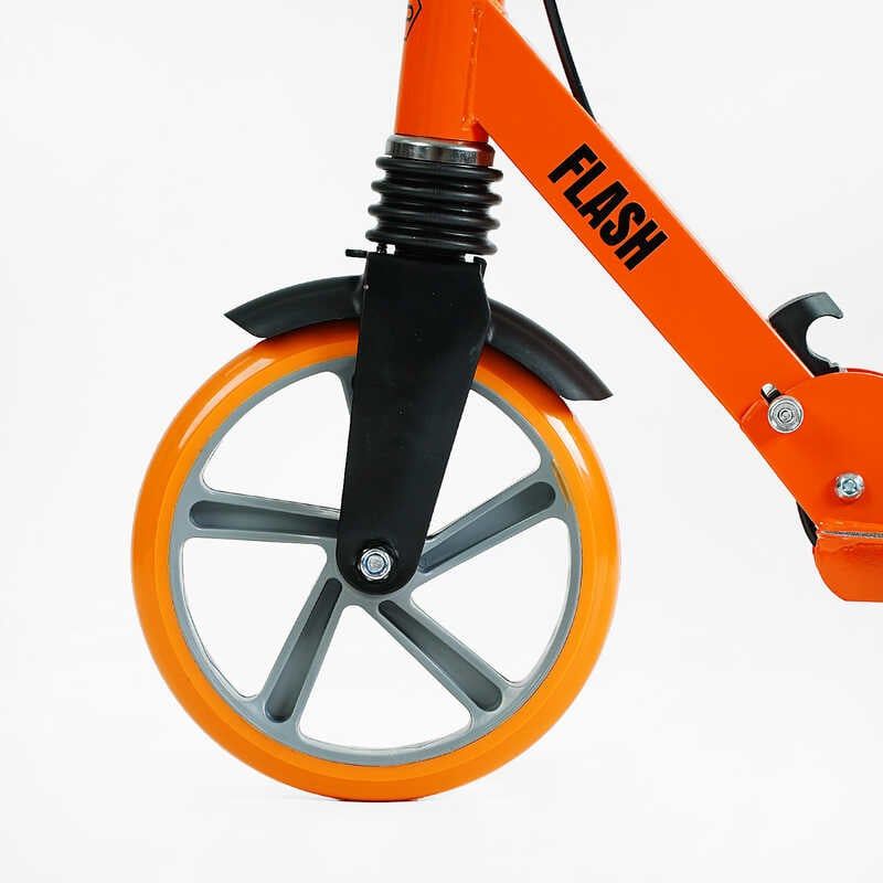 Самокат двухколесный Best Scooter FL-80811 (4) стальная рама, ручной тормоз, колеса PU 200мм, 1 амортизатор передний, в коробке фото 5 Самокат двухколесный Best Scooter FL-80811 (4) стальная рама, ручной тормоз, колеса PU 200мм, 1 амортизатор передний, в коробке фото 5